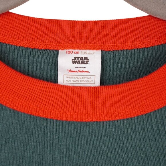Hanna Andersson Star Wars Collection Kids Christmas Yoda Pajama Top US 6-7 - Picture 2 of 3